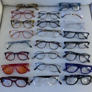 Lot of 23 glasses RX without the prescription lens